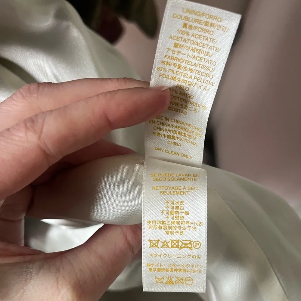 Kate Spade Rossalyn brown faux fur coat - Picture 7 of 7